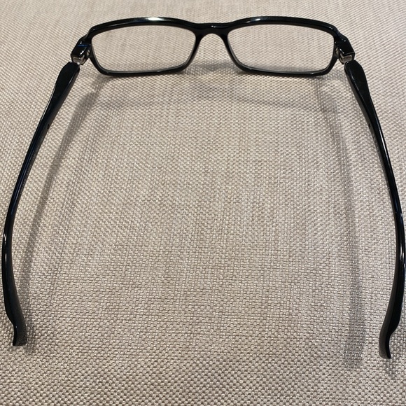 PRADA EYE GLASSES 🤓 VPS 04B 53 15 1AB 101 140 black frame side logo & flap case - Picture 11 of 16